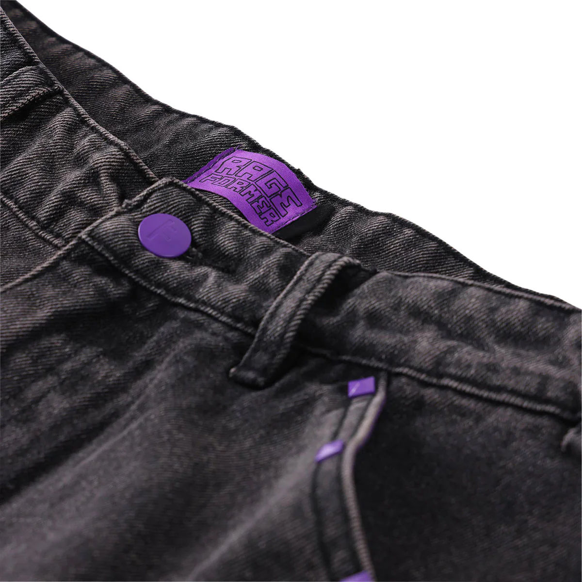 Former Studded Denim Jeans - Washed Black - Image 6