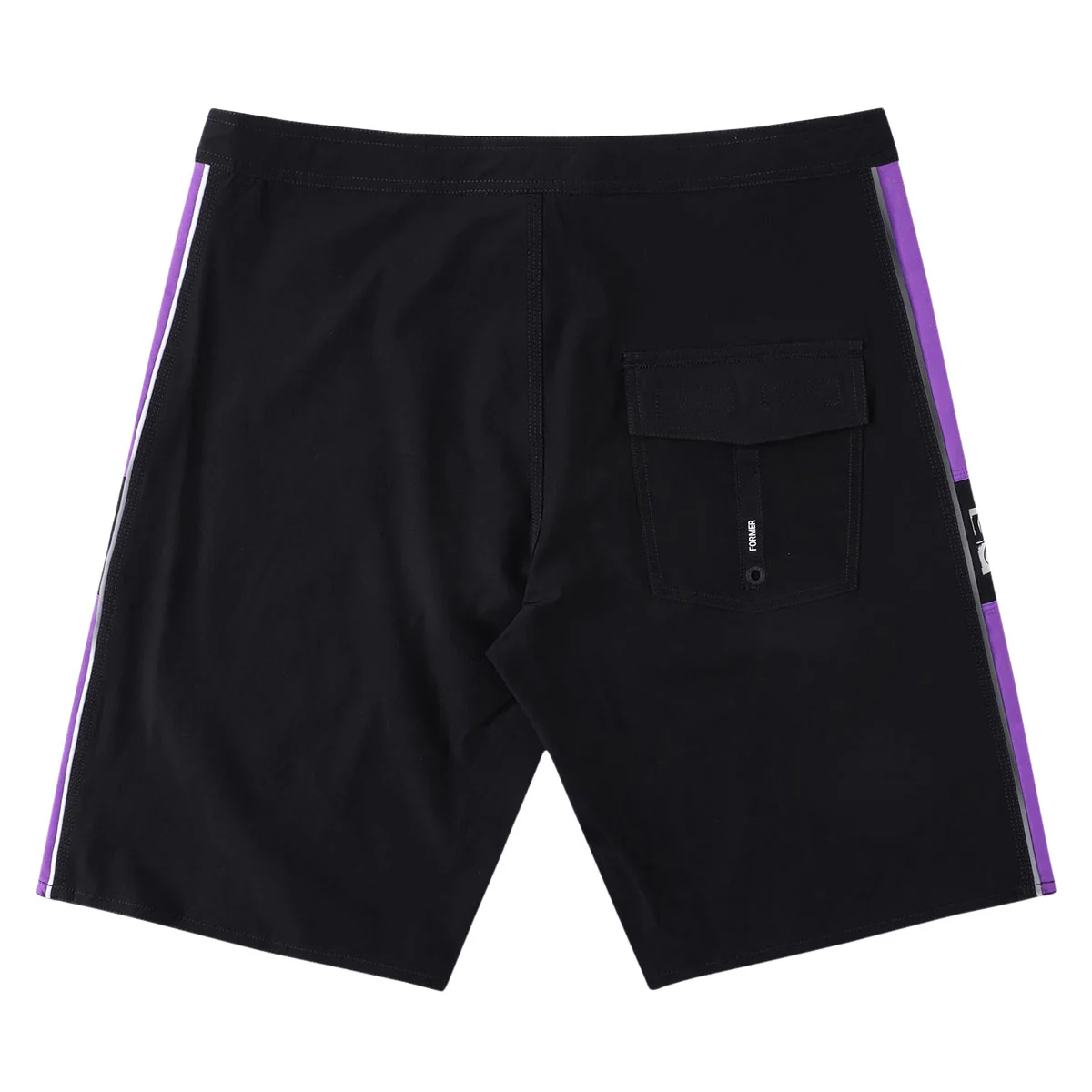 Former Team 20 Boardshorts - Black/Purple - Image 2