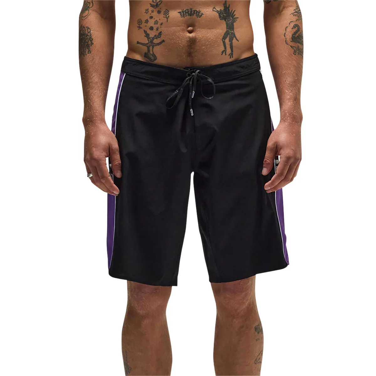 Former Team 20 Boardshorts - Black/Purple - Image 3