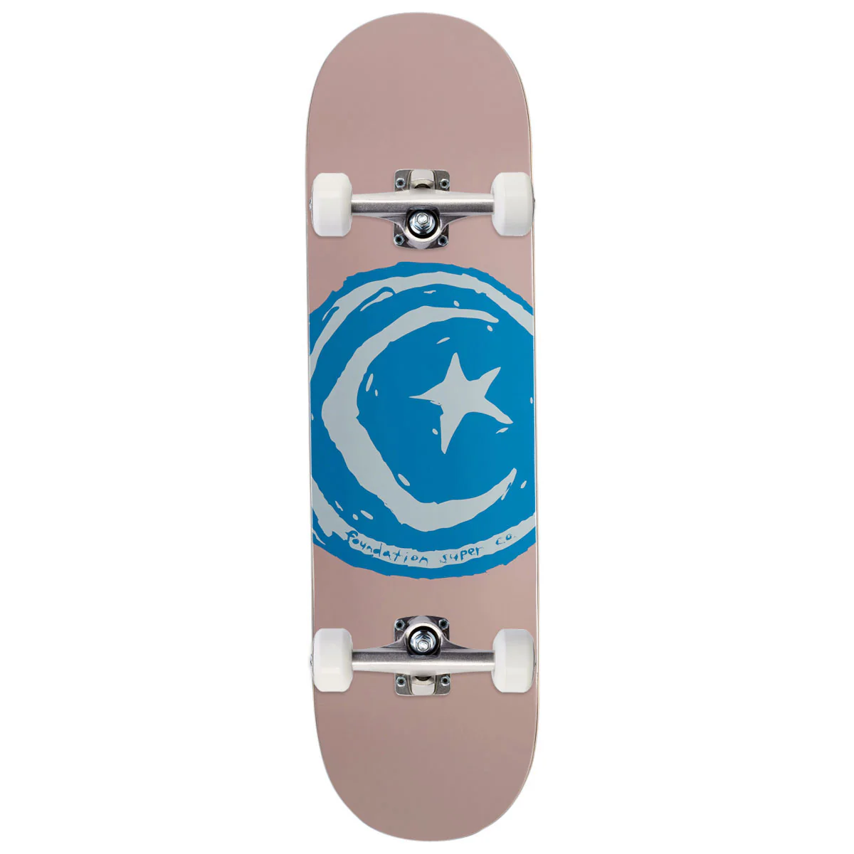 Foundation Star & Moon Skateboard Complete - Pink - 8.50"