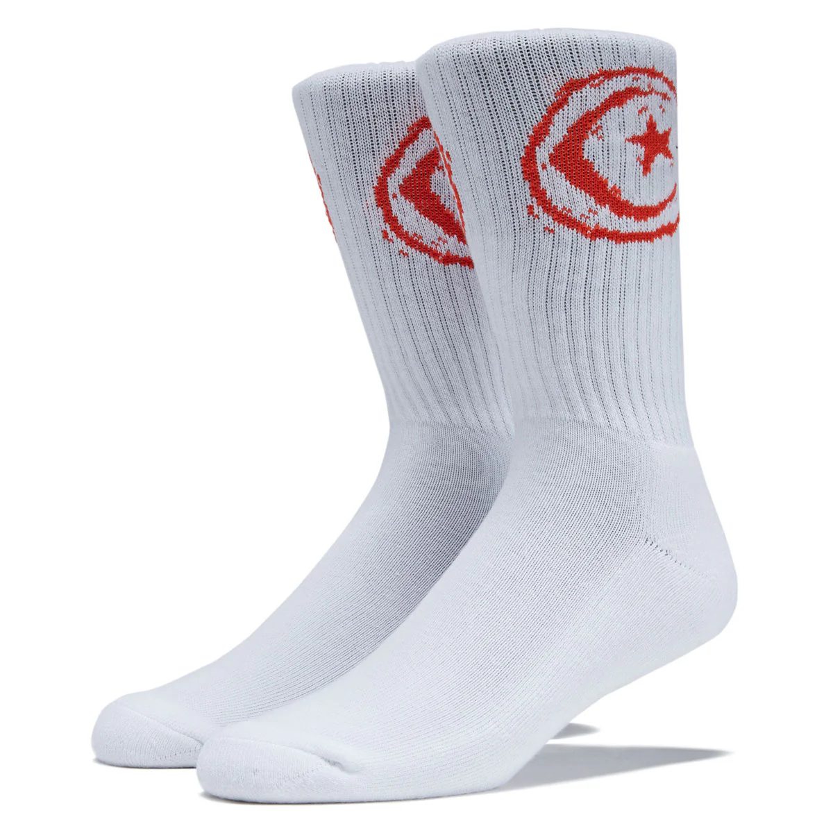 Foundation Star & Moon Socks - White