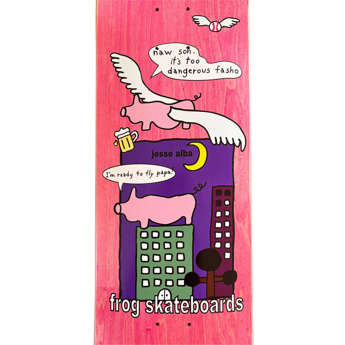 Frog Papa Knows Best Jesse Alba Skateboard Deck - 8.38" - Image 3