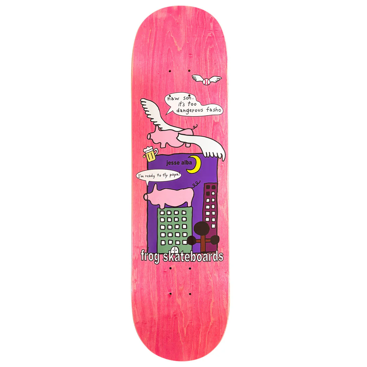 Frog Papa Knows Best Jesse Alba Skateboard Deck - 8.60"