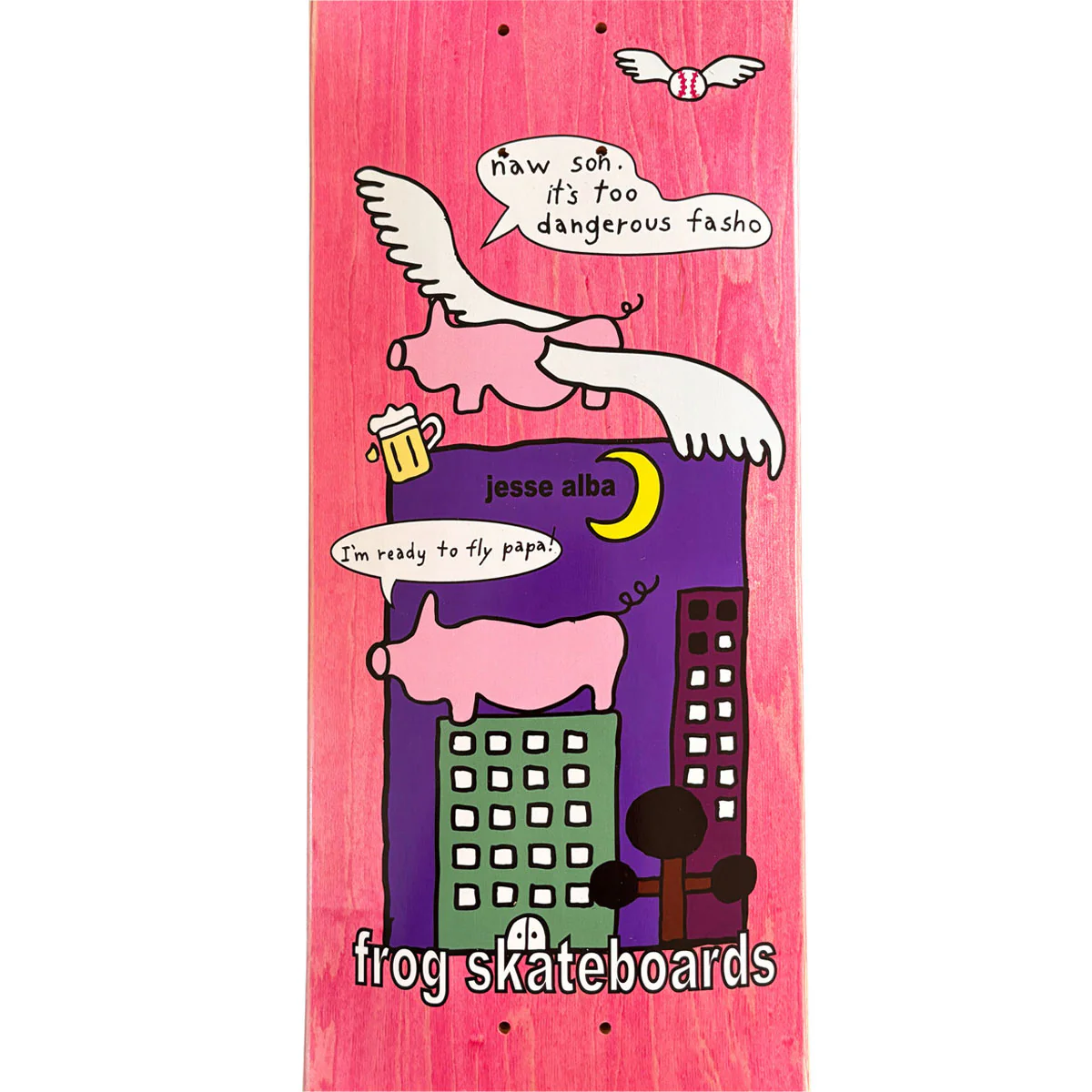 Frog Papa Knows Best Jesse Alba Skateboard Deck - 8.60" - Image 3