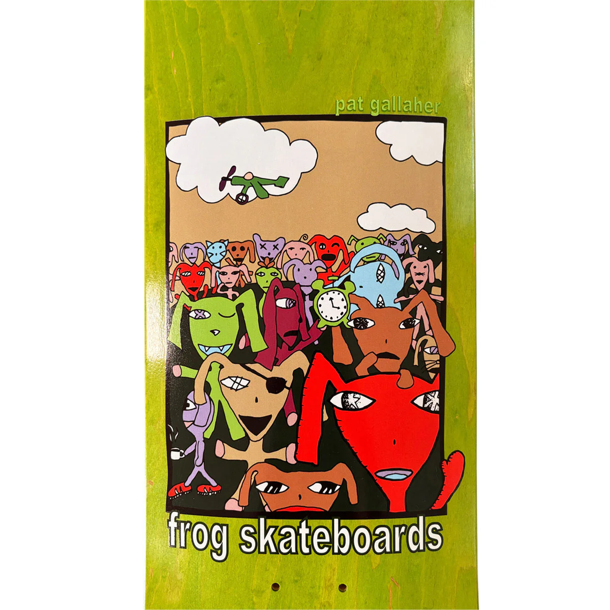 Frog Party Monster Pat Gallaher Skateboard Deck - 8.50" - Image 4