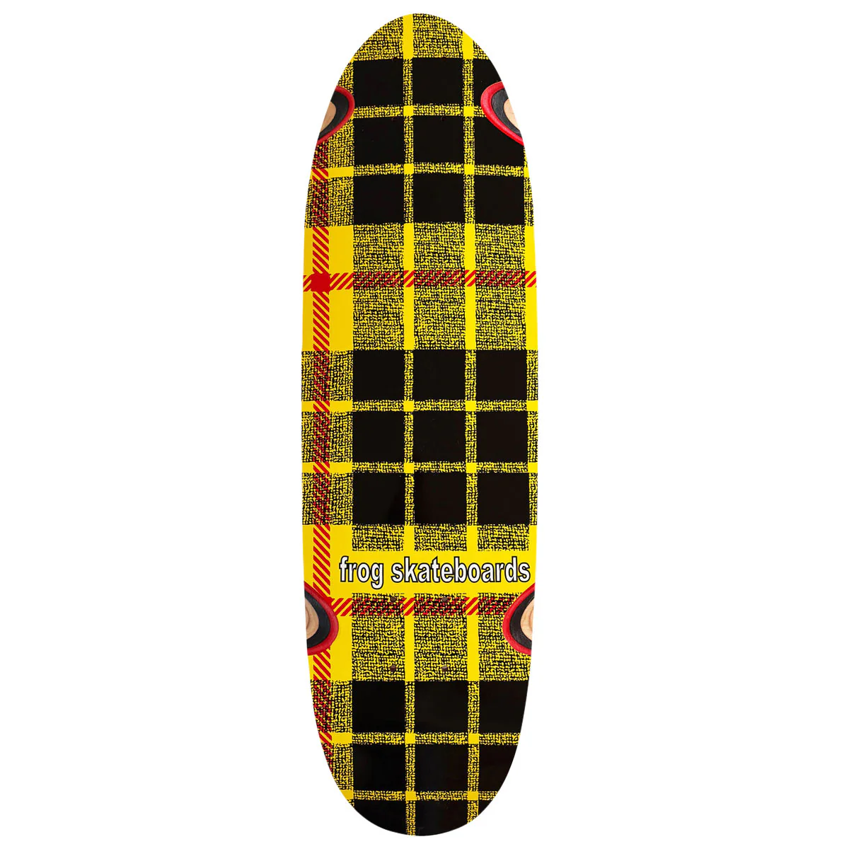 Frog Plaid Micro Paper Skateboard Deck - 7.75"