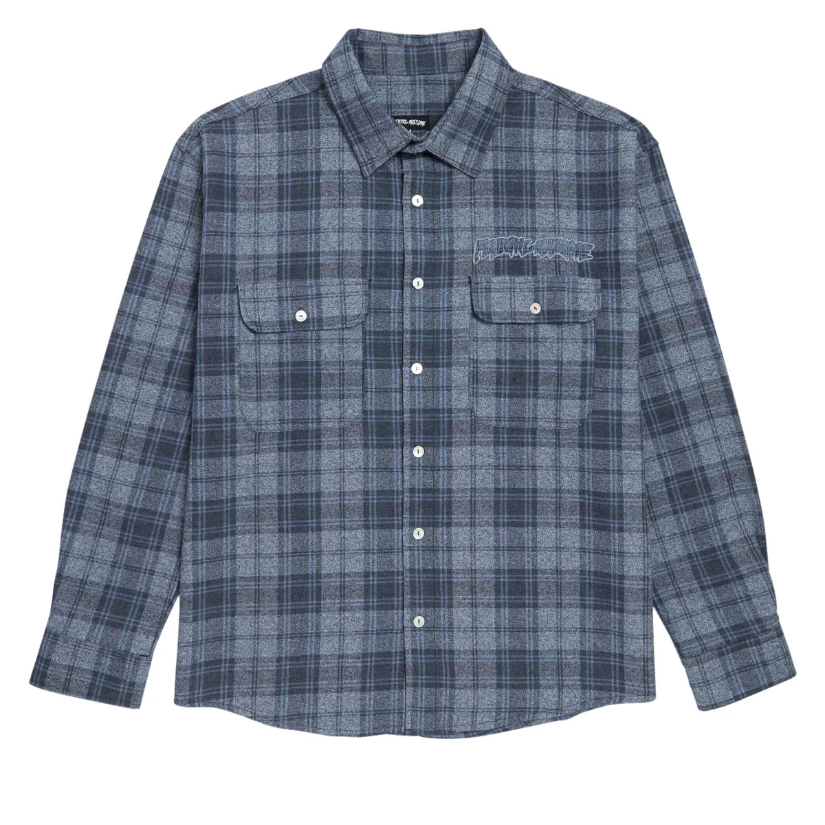 Fucking Awesome Bruce's Flannel Shirt - Blue/Navy