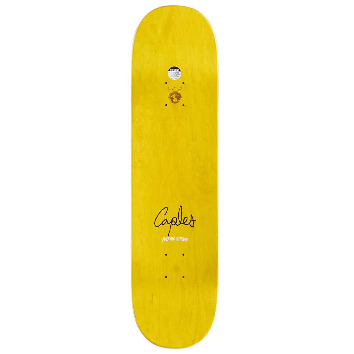 Fucking Awesome Curren Caples Orphan Shape 1 Skateboard Deck - 8.25" - Image 2