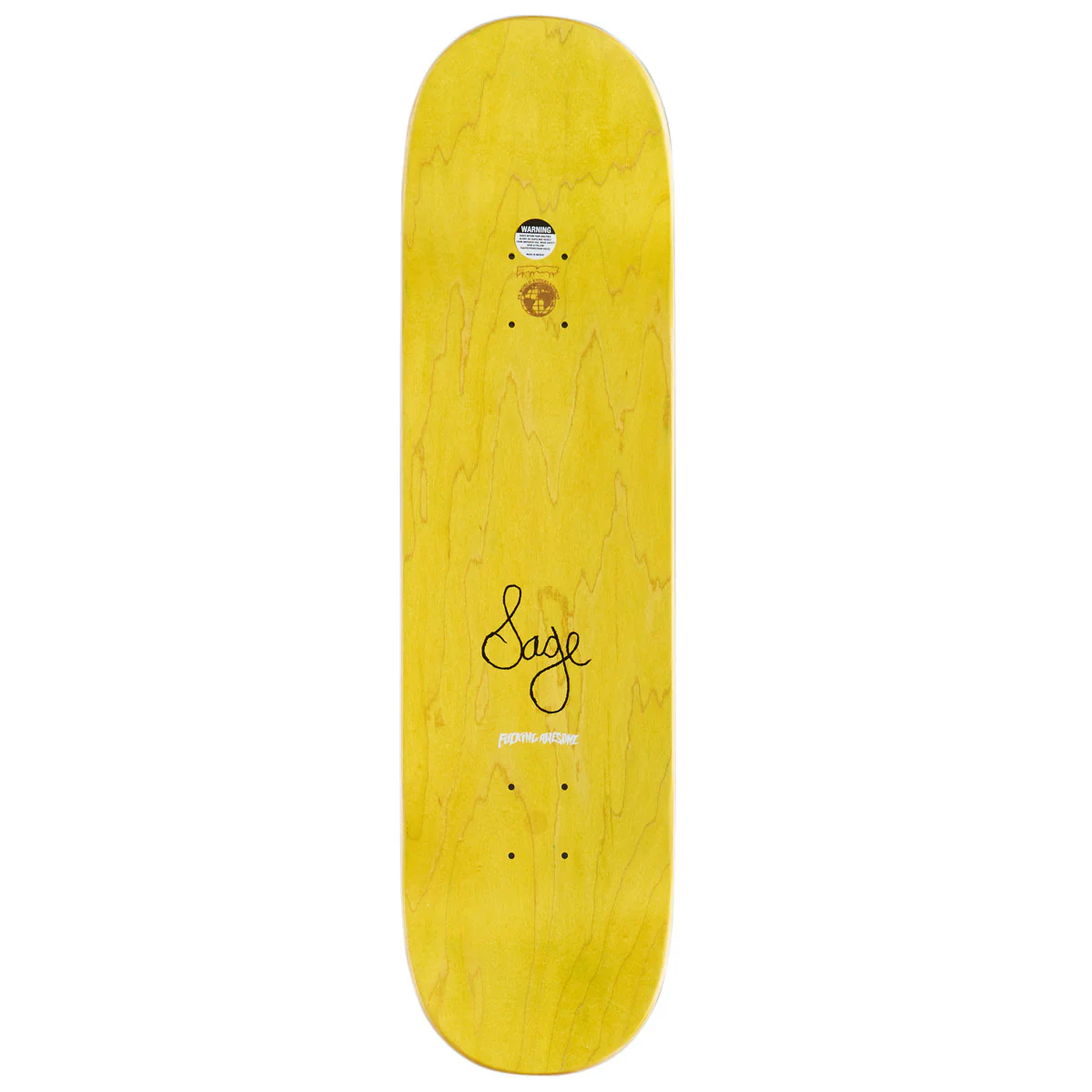 Fucking Awesome Sage Elsesser Glowing Eyes Shape 2 Skateboard Complete - 8.38" - Image 2