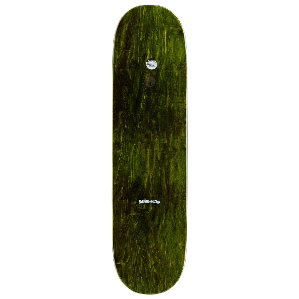 Fucking Awesome Stamp Embossed Shape 1 Skateboard Complete - Neon Green - 8.38" - Image 2