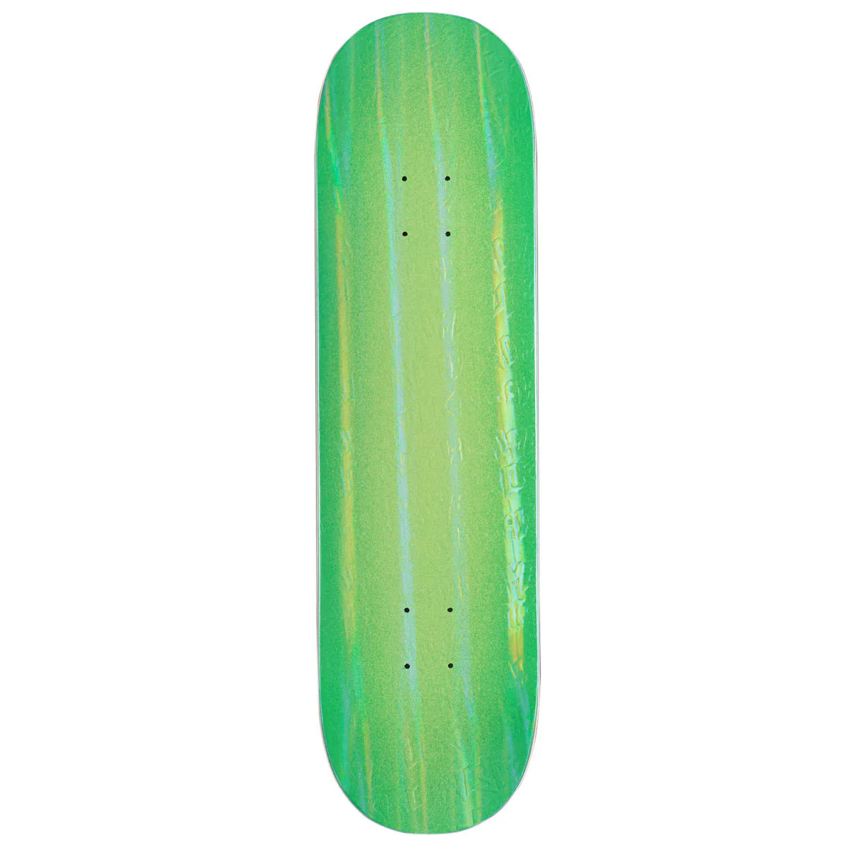 Fucking Awesome Stamp Embossed Shape 1 Skateboard Deck - Neon Green - 8.38"