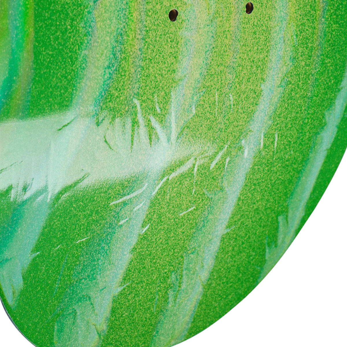 Fucking Awesome Stamp Embossed Shape 1 Skateboard Deck - Neon Green - 8.38" - Image 4