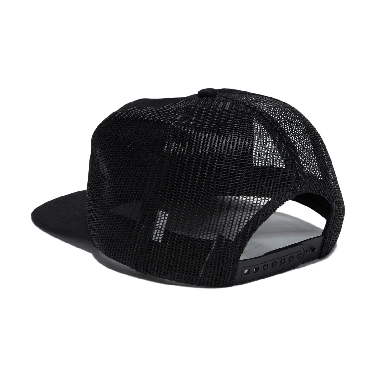 Heroin Punk Skull Trucker Snapback Hat - Black - Image 2