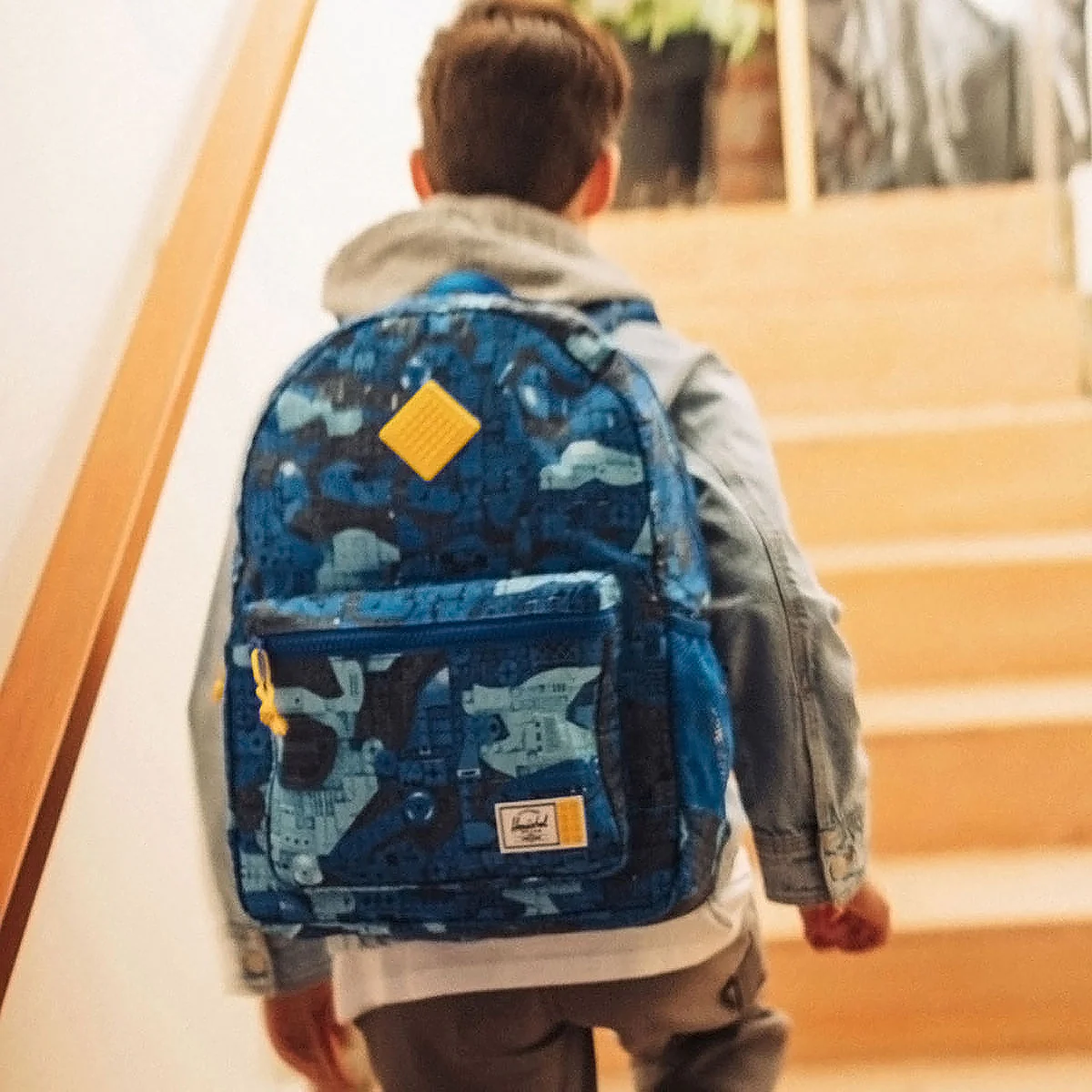 Herschel Supply x LEGO Youth Heritage Backpack - Abstract Bricks Blue - Image 4