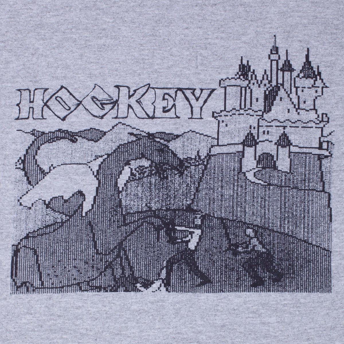 Hockey Dragon Slayer Long Sleeve T-Shirt - Heather Grey - Image 2