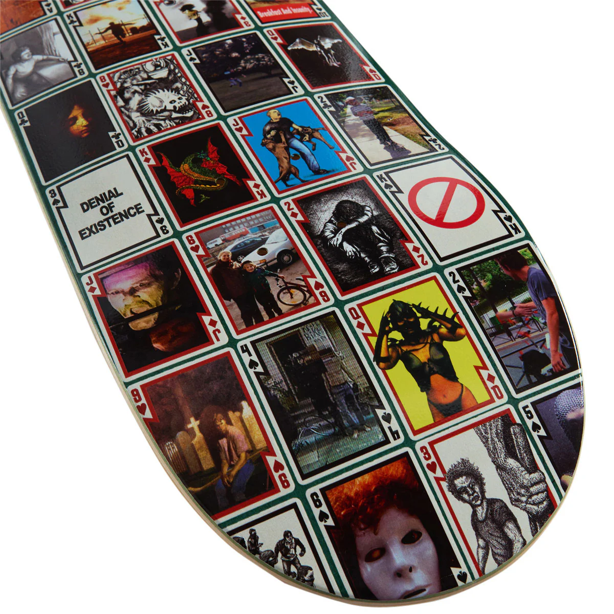 Hockey Playing Cards Shape 2 Team Skateboard Deck - 8.25" - Image 4