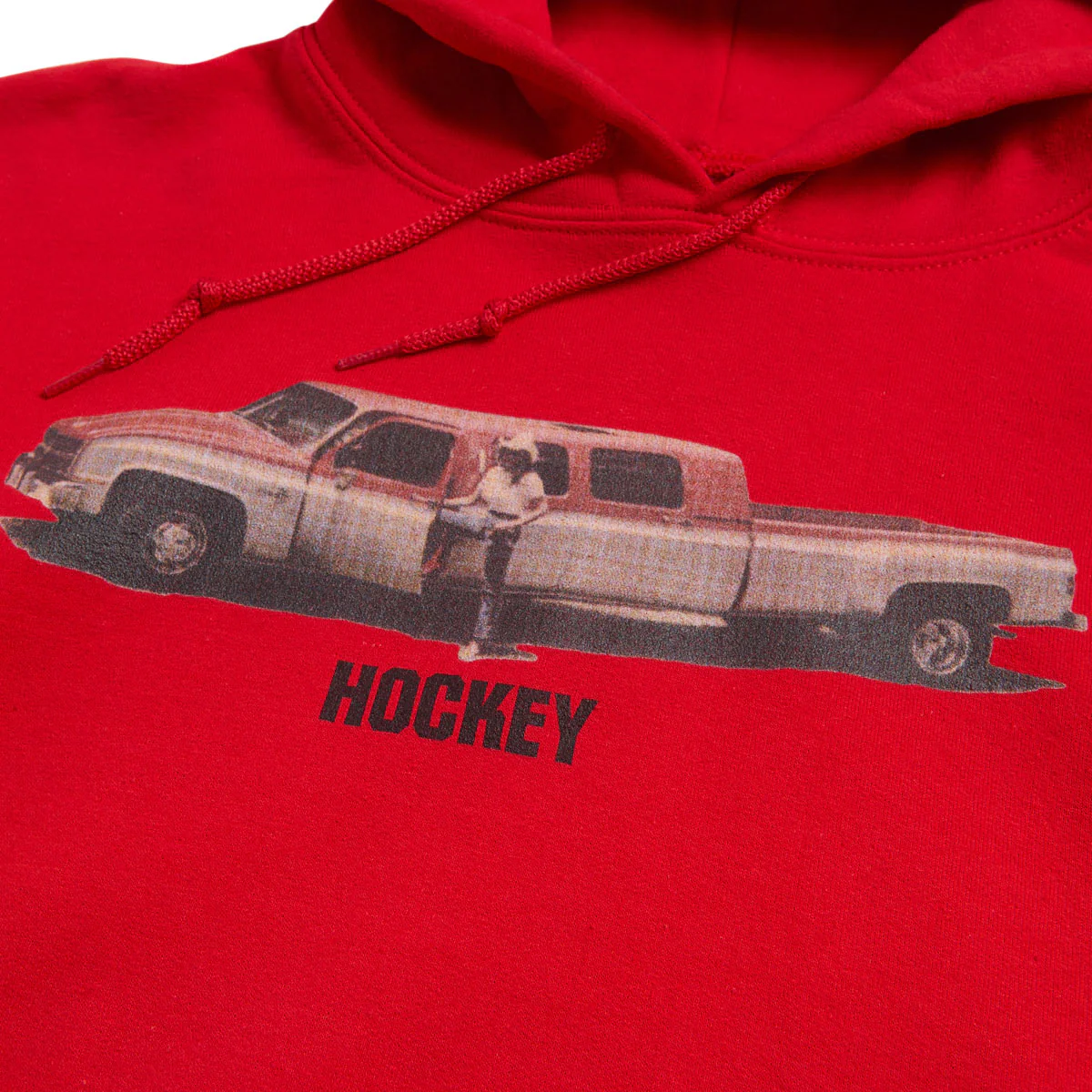 Hockey Truck The Long Way Hoodie - Red - Image 2