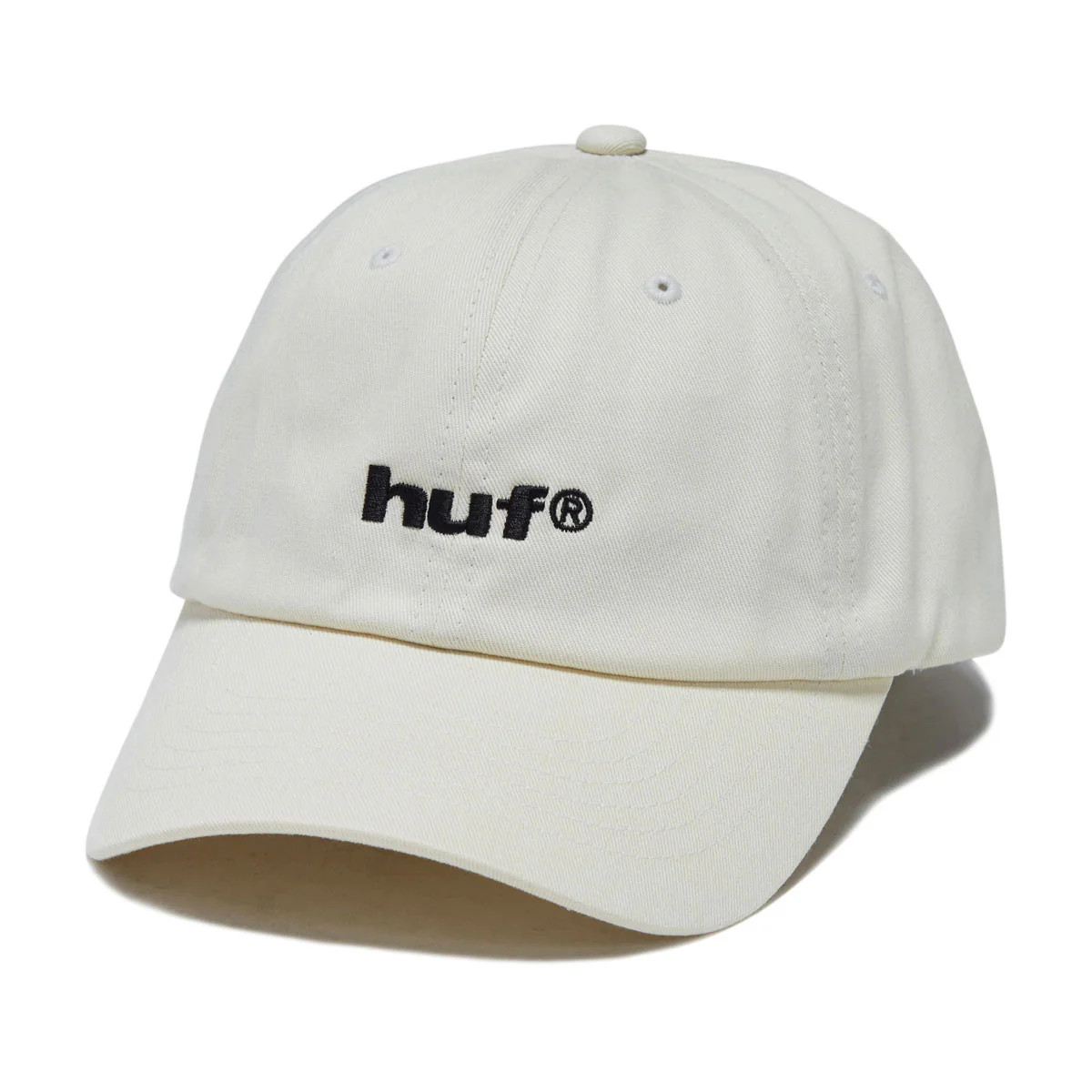 HUF 89 Embroidered 6 Panel CV Hat - Cream/Black