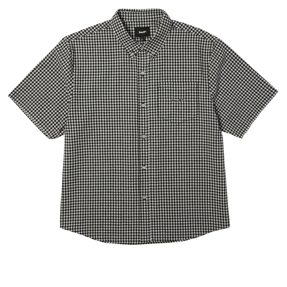 HUF 89 Micro Gingham Oxford Shirt - Black/White
