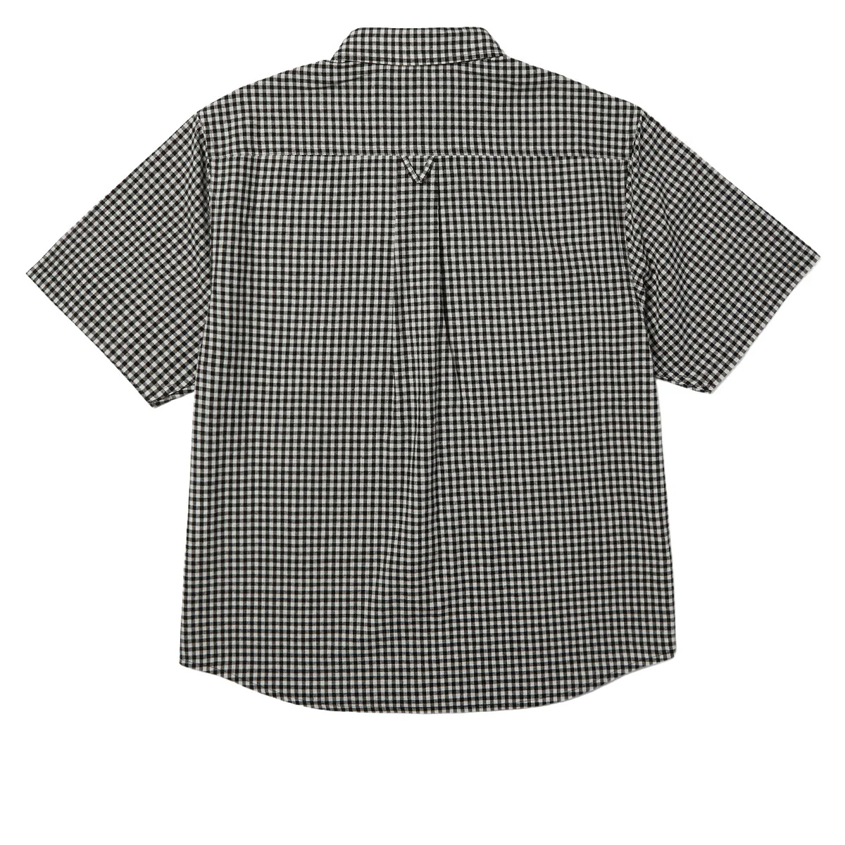 HUF 89 Micro Gingham Oxford Shirt - Black/White - Image 2