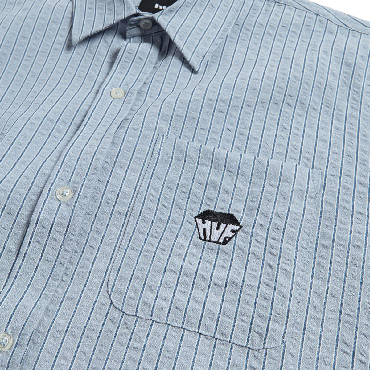 HUF Big Block Striped Shirt - Light Blue - Image 3