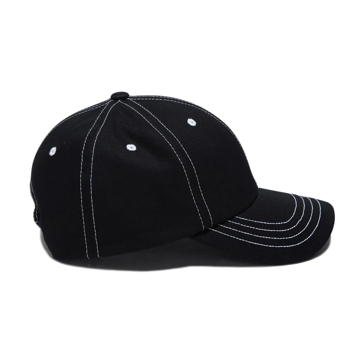 HUF Contrast H Star Snapback Hat - Black - Image 3