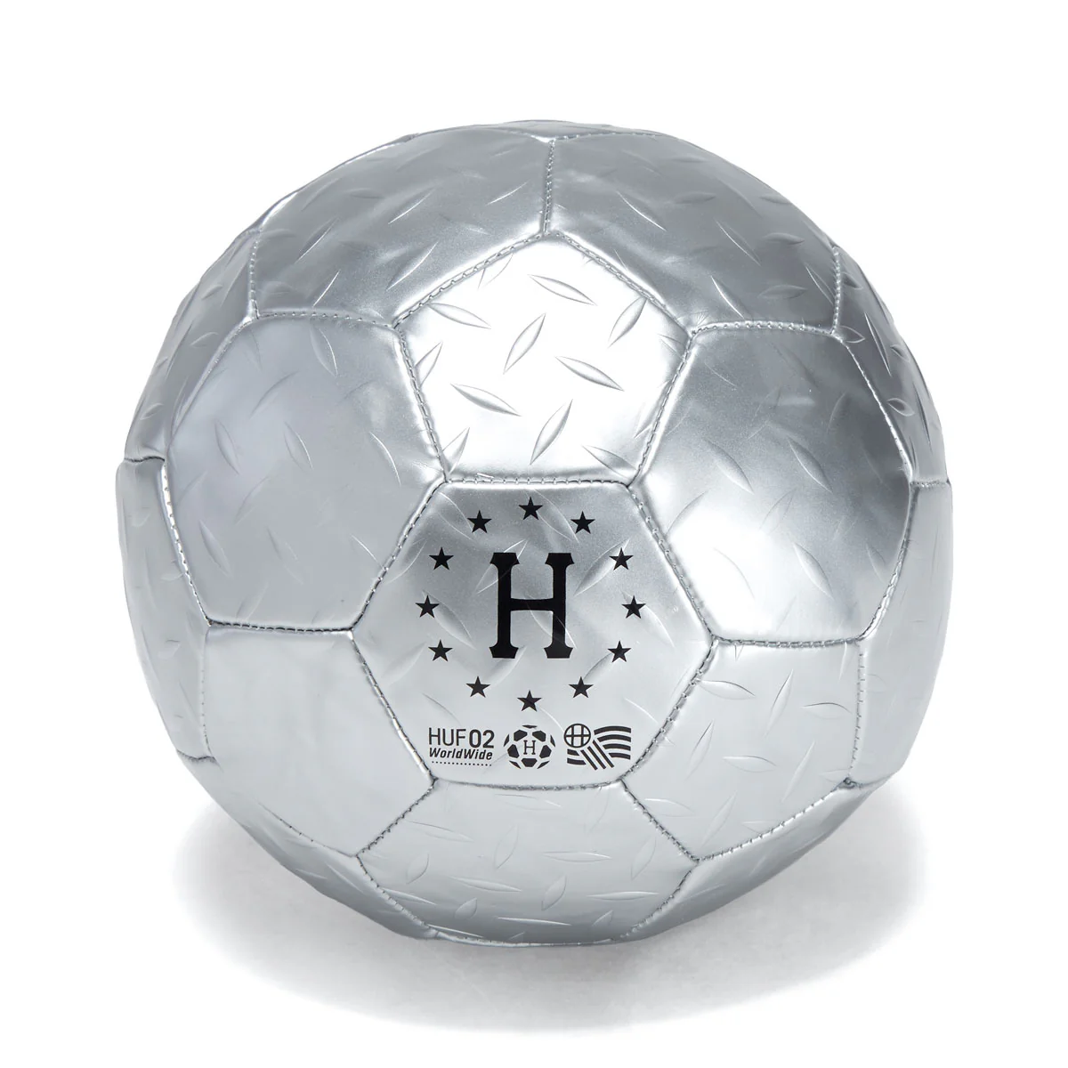 HUF Diamond Plate Soccer Ball - Silver
