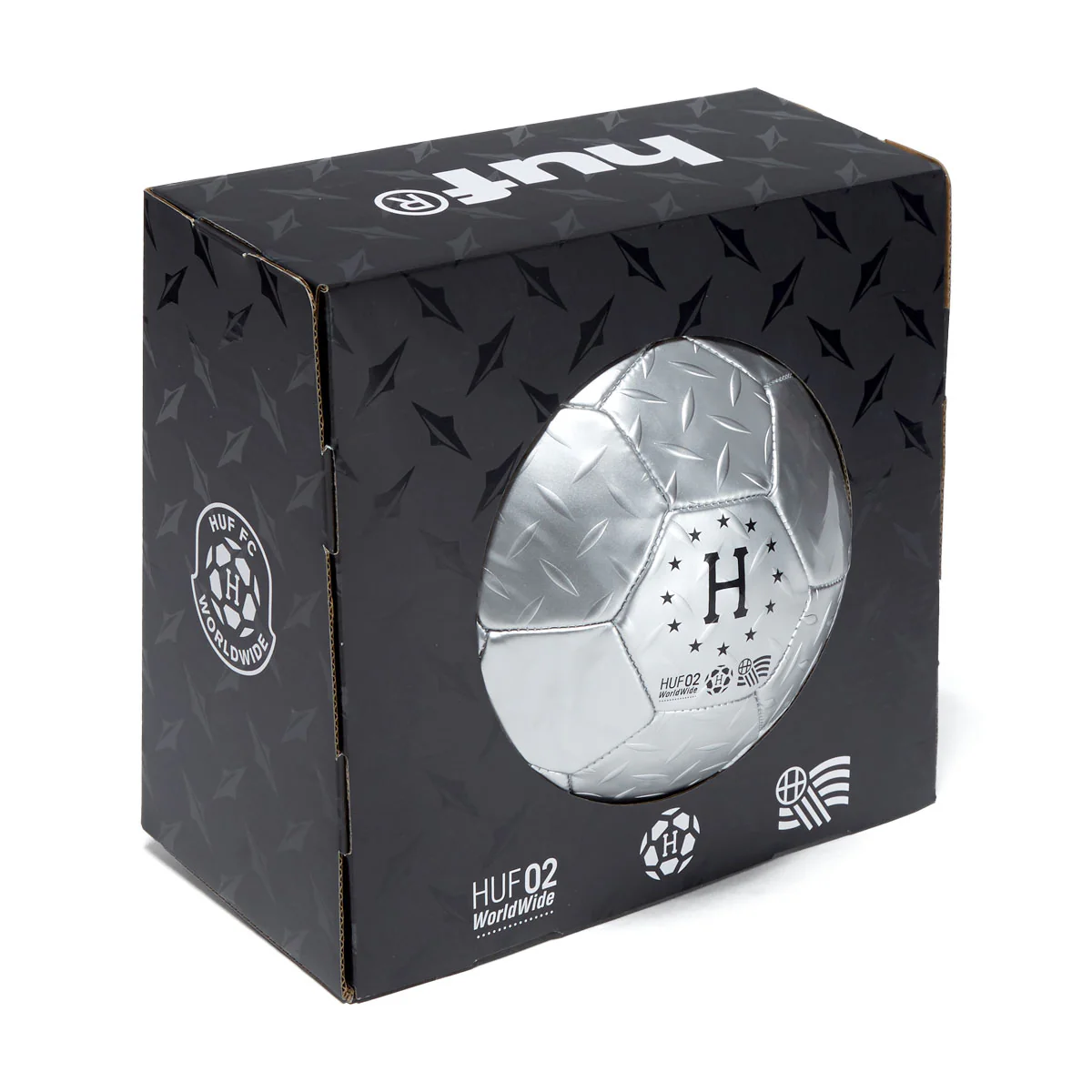 HUF Diamond Plate Soccer Ball - Silver - Image 4