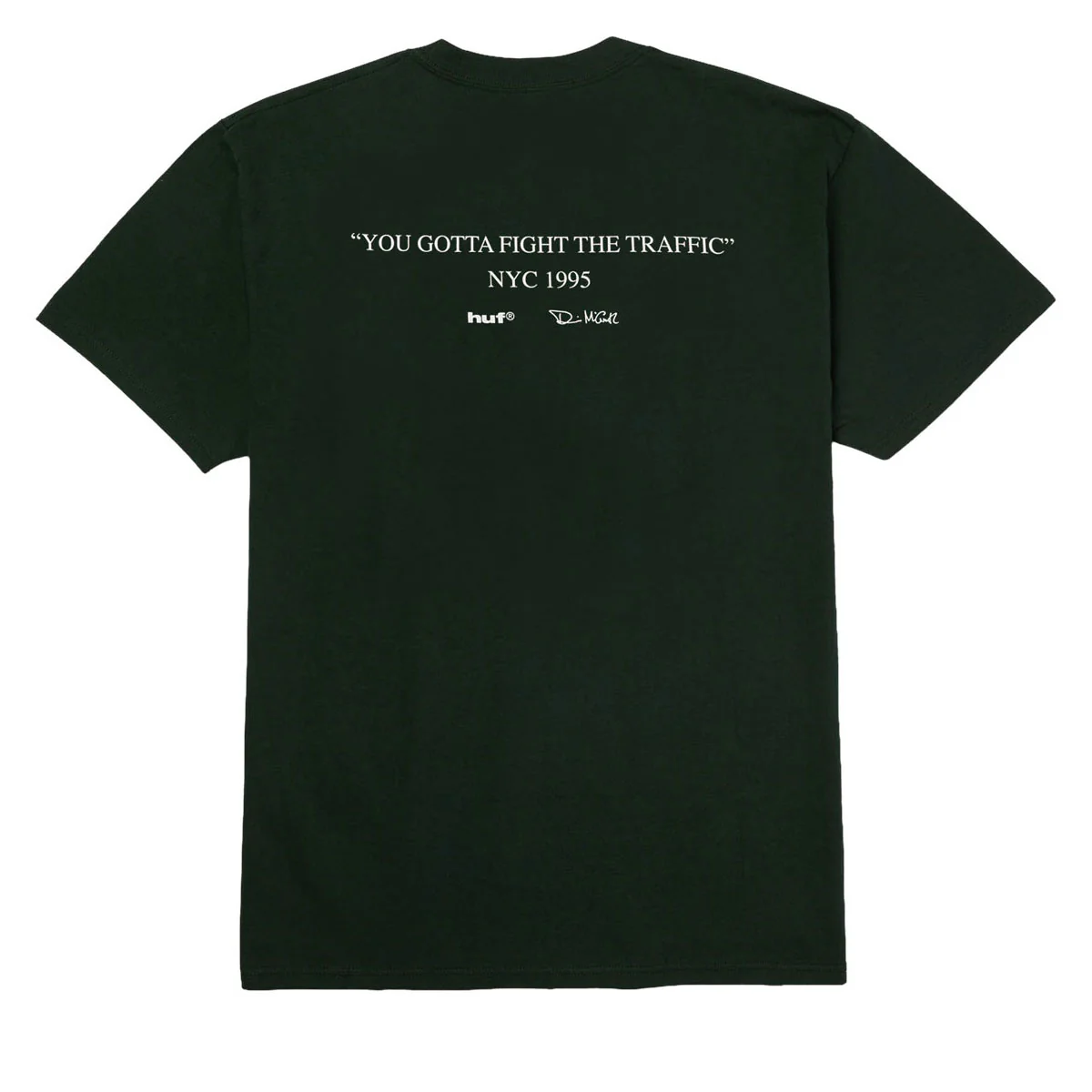 HUF Fight The Traffic T-Shirt - Forest Green - Image 2