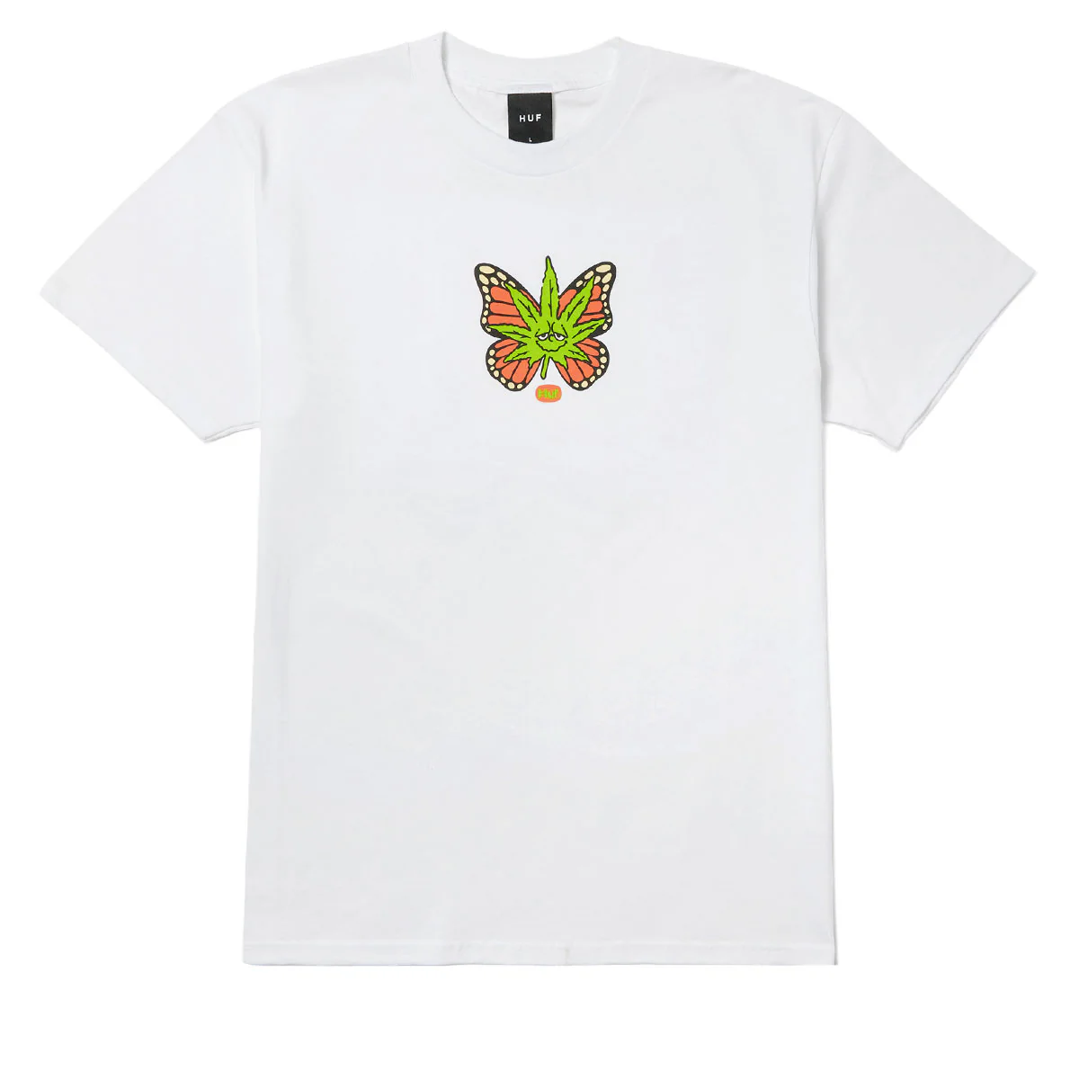 HUF Green Budderfly T-Shirt - White