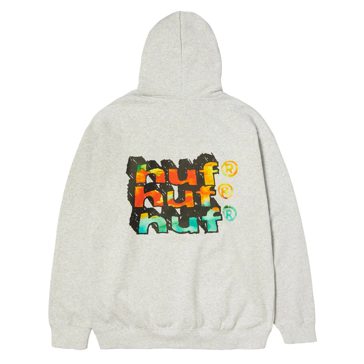HUF Hand Stacked Hoodie - Heather Grey