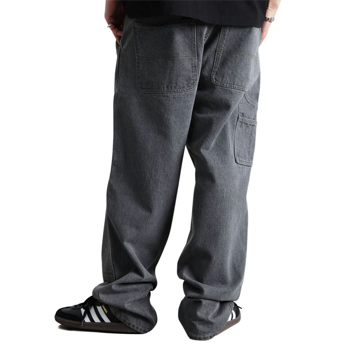 HUF Kinda Loose Double Knee Jeans - Frost Gray - Image 3