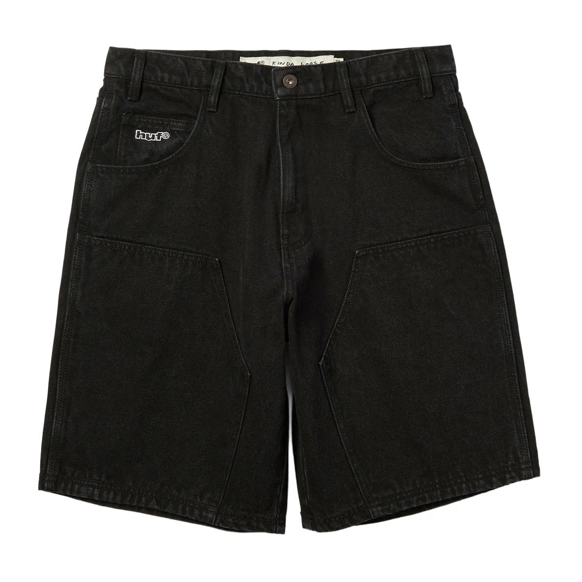 HUF Kinda Loose Double Knee Shorts - Faded Black