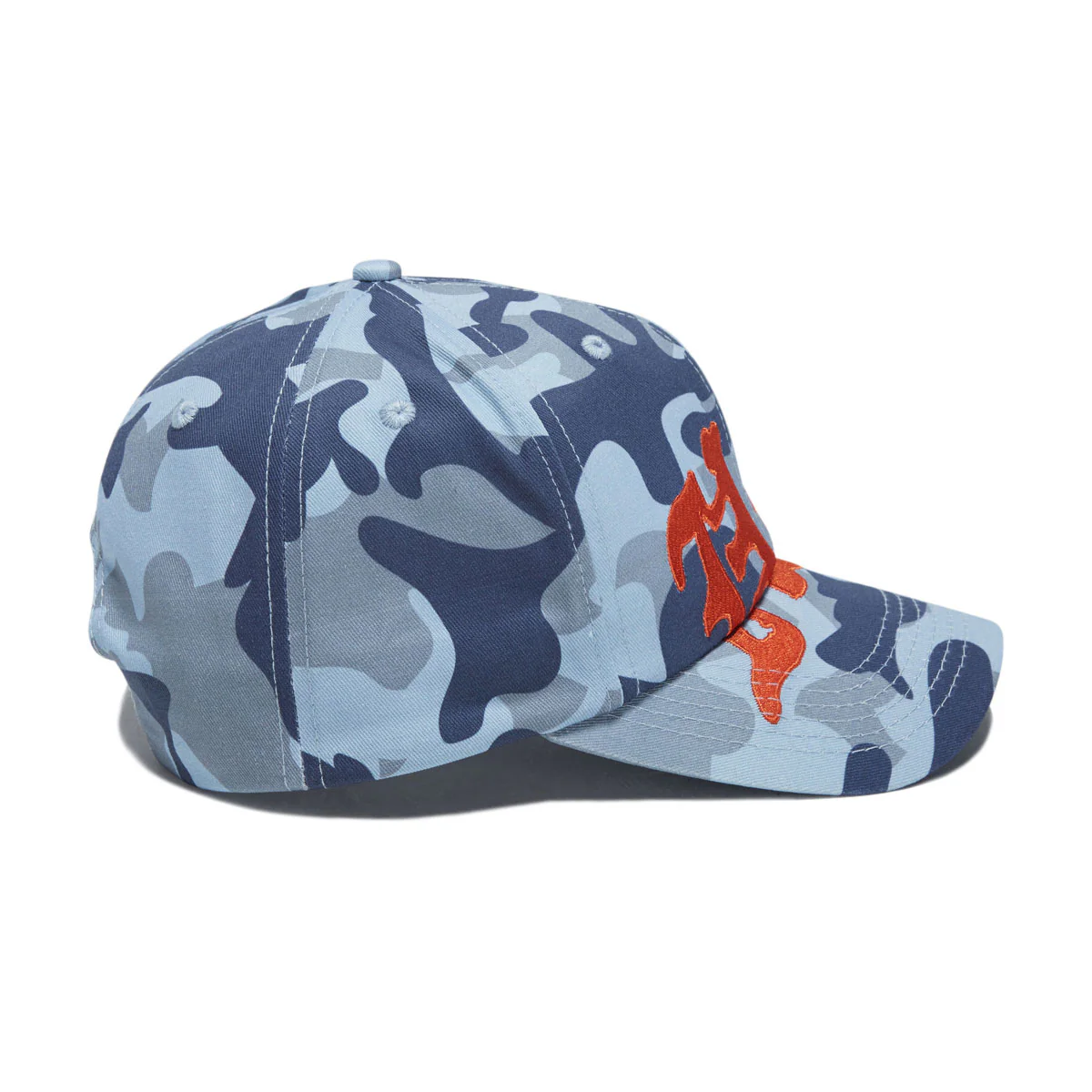 HUF Noble Camo 6 Panel Snapback Hat - Ice Blue - Image 3