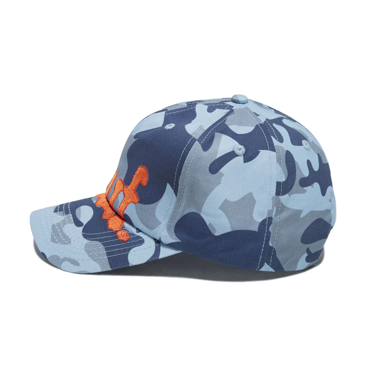 HUF Noble Camo 6 Panel Snapback Hat - Ice Blue - Image 4
