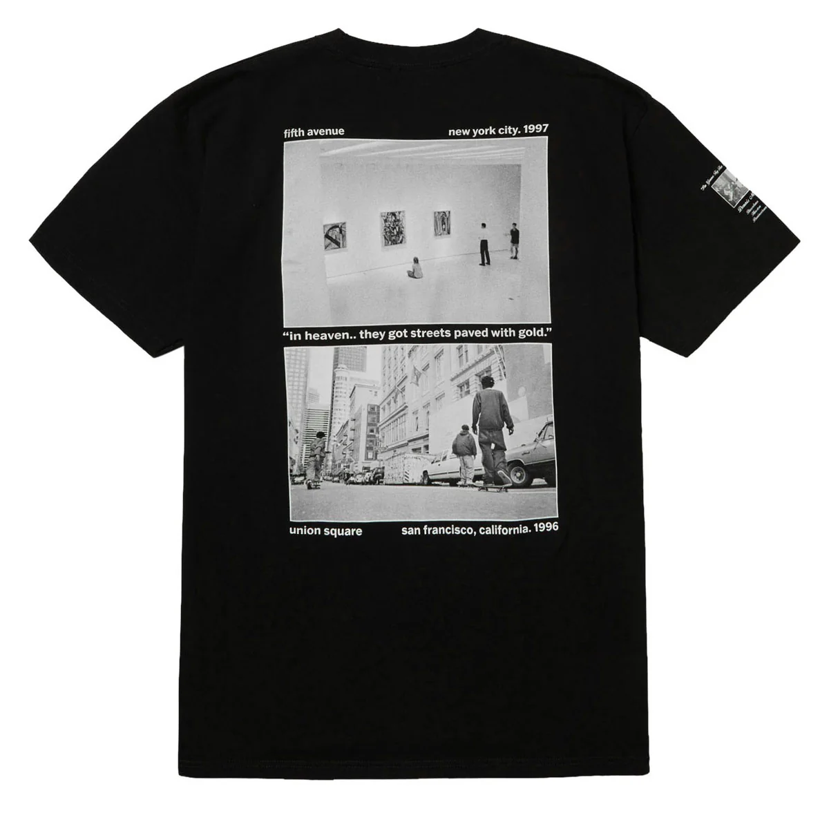 HUF Paved With Gold T-Shirt - Black - Image 2