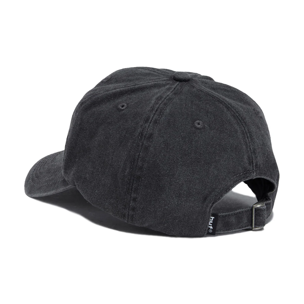 HUF Sol Denim 6 Panel CV Washed Hat - Washed Black - Image 2
