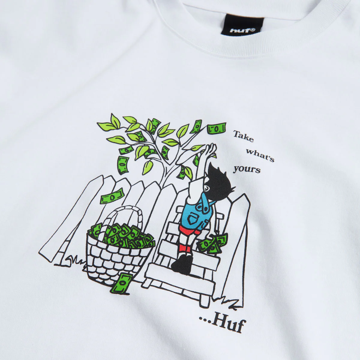 HUF Take Yours T-Shirt - White - Image 2