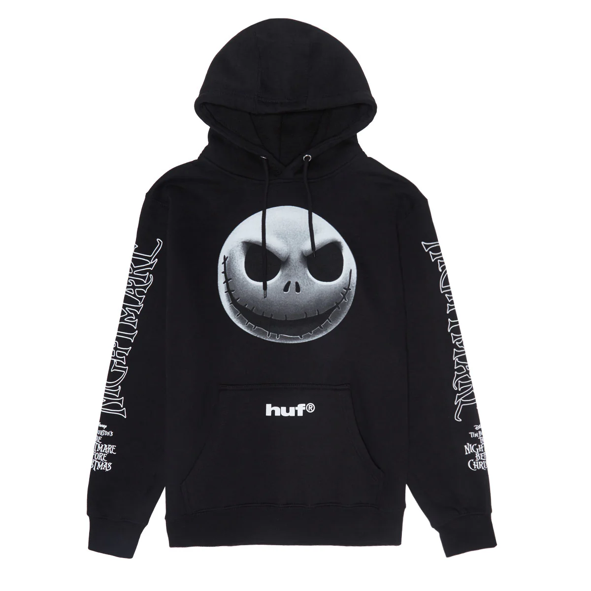 HUF x Nightmare Before Christmas Jack Skellington Hoodie - Black