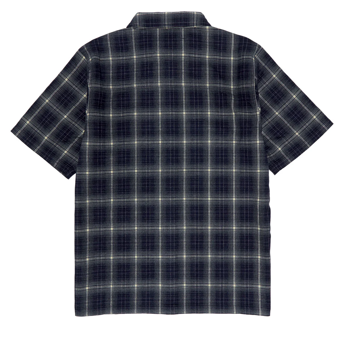 Independent Belmont Short Sleeve Flannel Shirt - Navy/White - Image 2
