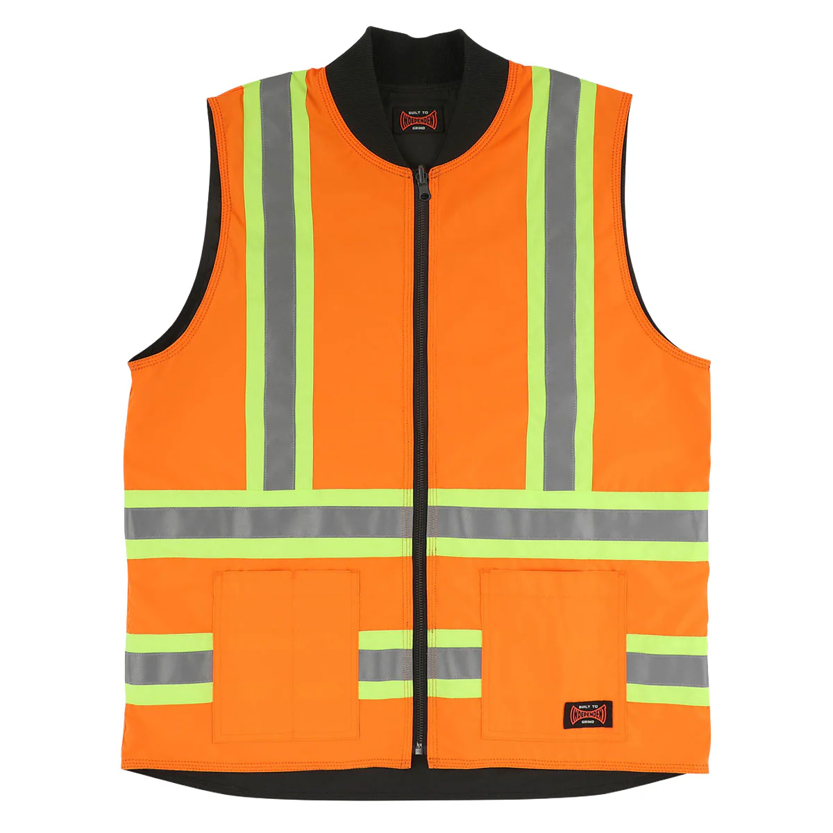 Independent BTG Reversible Work Vest - Black/Orange - Image 3
