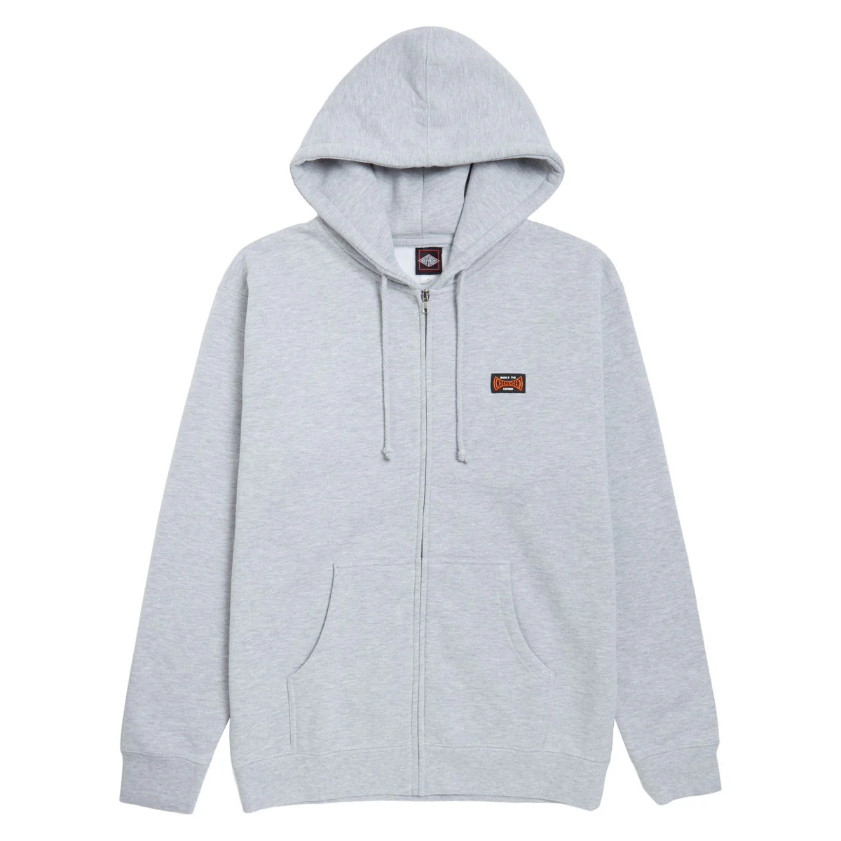 Independent Built To Grind Span Zip Hoodie - Grey Heather