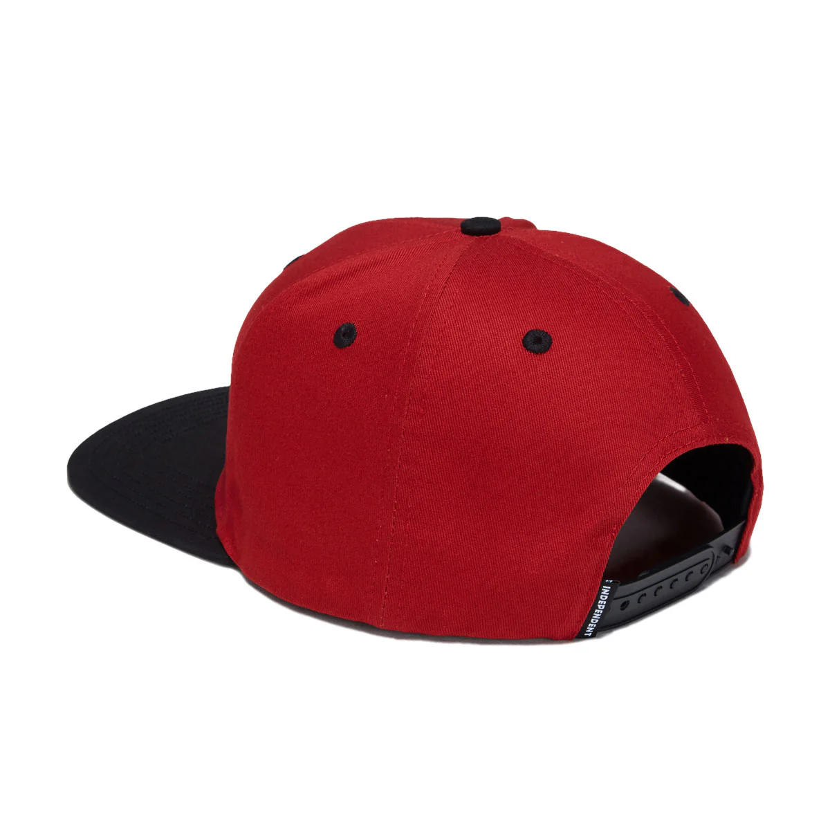 Independent Sticker Slap Snapback Hat - Maroon/Black - Image 4