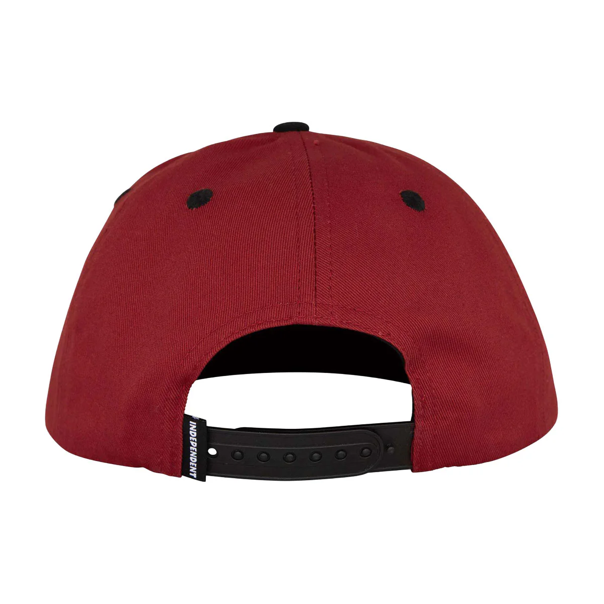 Independent Sticker Slap Snapback Hat - Maroon/Black - Image 6