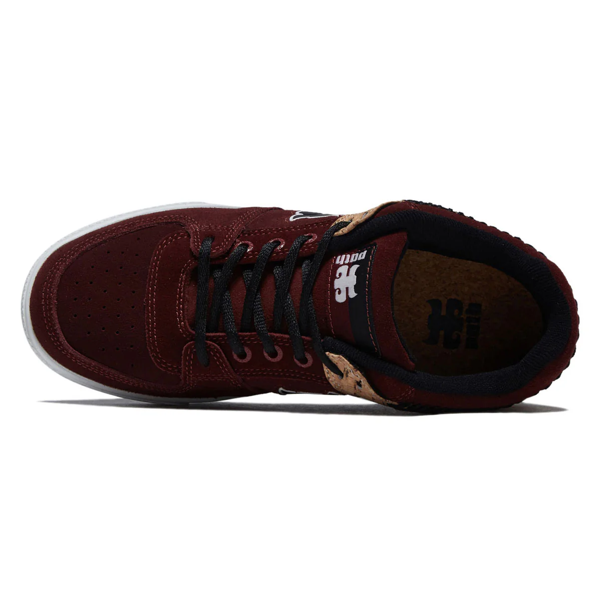 IPath Reed Low Shoes - Cork/Burgundy Suede - Image 2