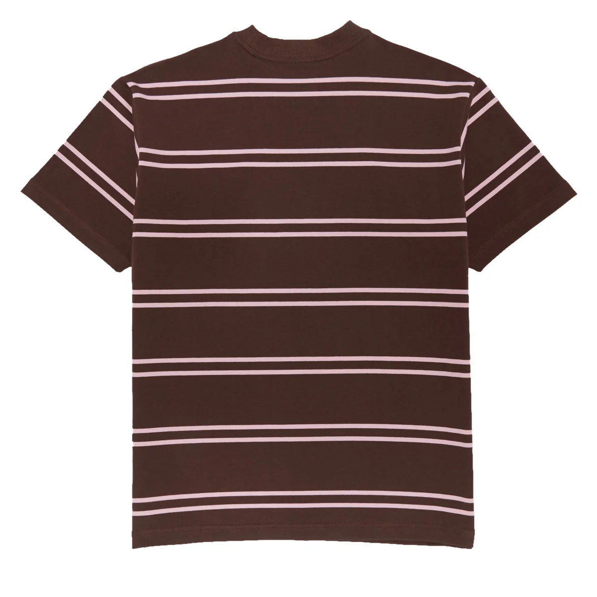 Krooked Eyes Emb Stripe T-Shirt - Brown/Pink/Black/White - Image 2