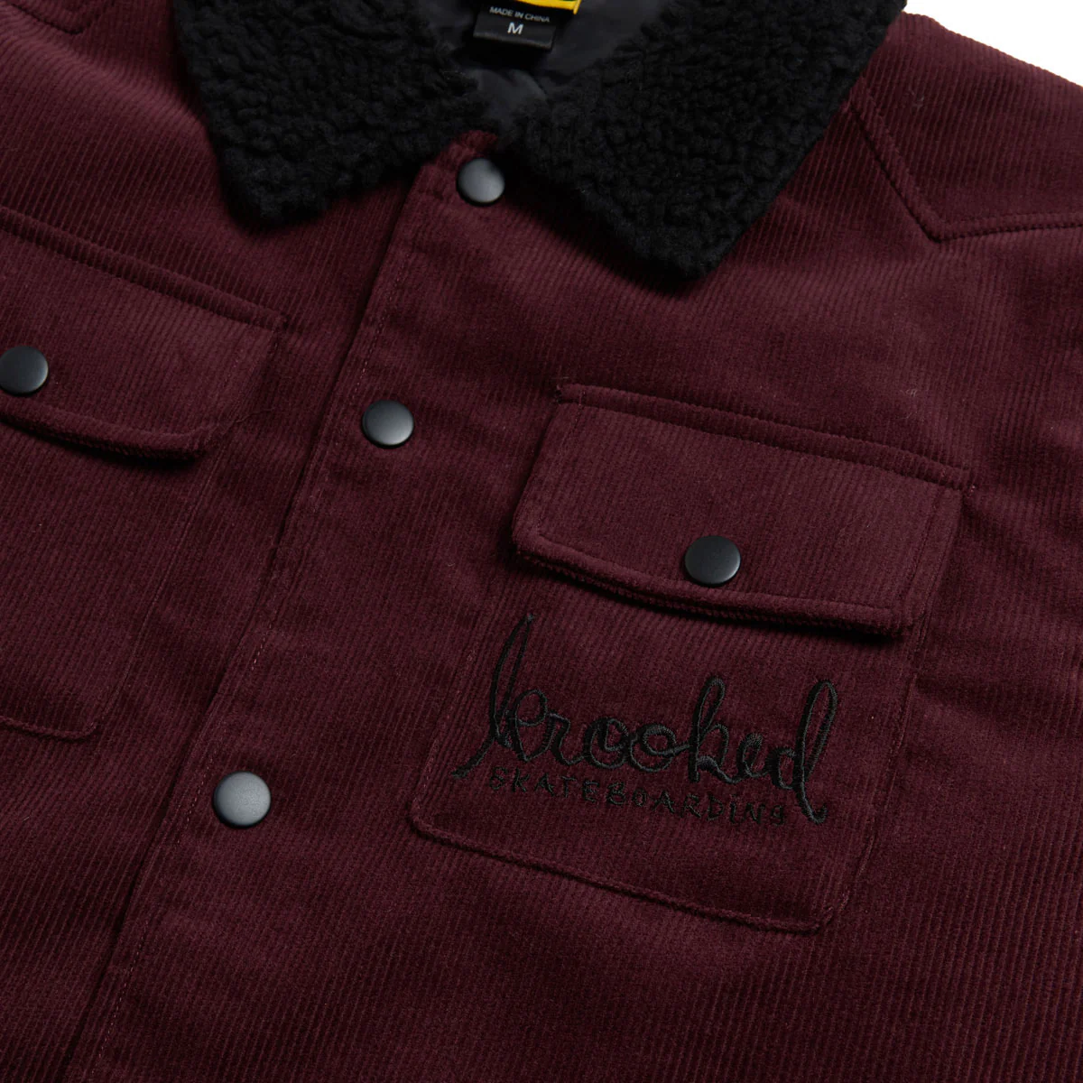 Krooked Skript Jacket - Burgundy - Image 4