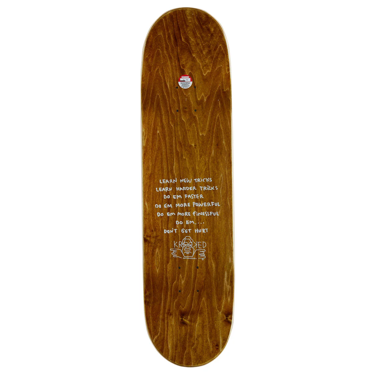 Krooked Una Molti Dementional Skateboard Complete - White - 8.28" - Image 2