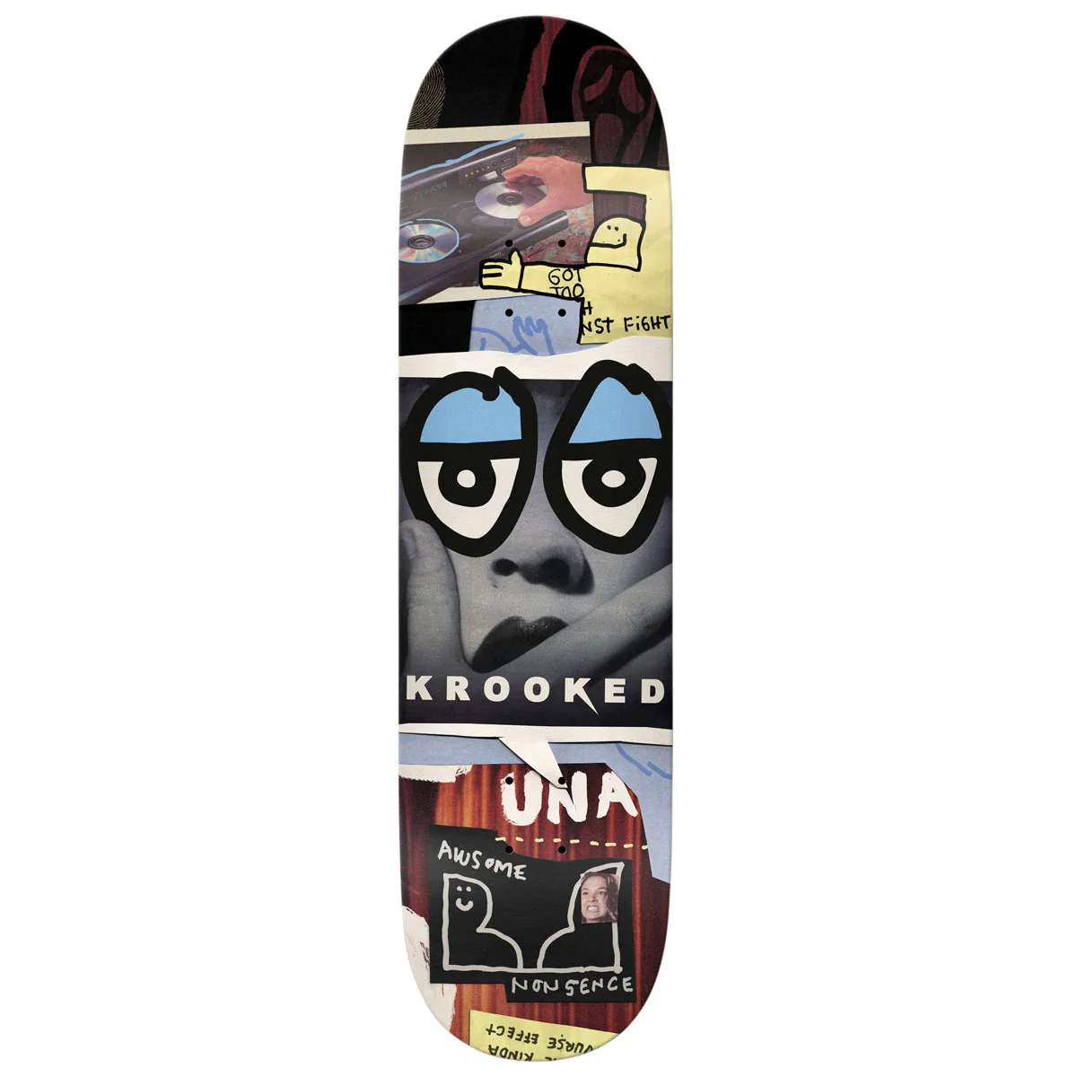 Krooked Una Nonsense Skateboard Deck - 8.28"