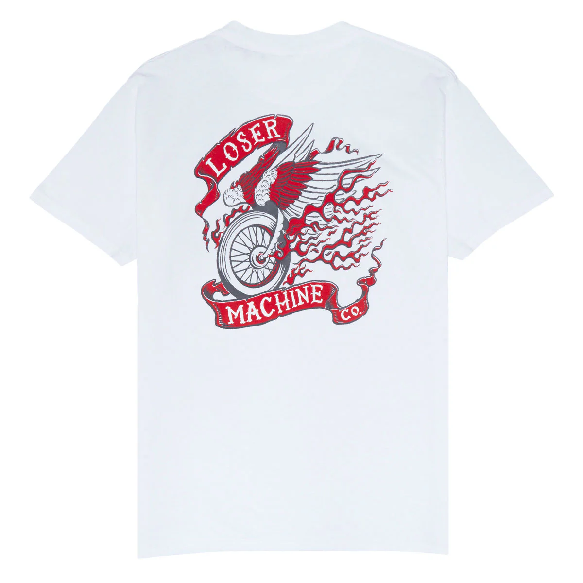 Loser Machine Fire Starter T-Shirt - White Enzyme